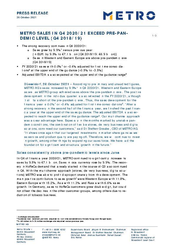 Trading Statement Financial Year 2020/21