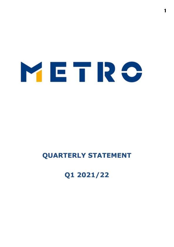 Quarterly Statement Q1 2021/22