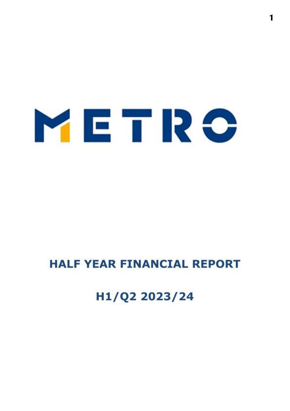 Half-yearly financial report H1/Q2 2023/24