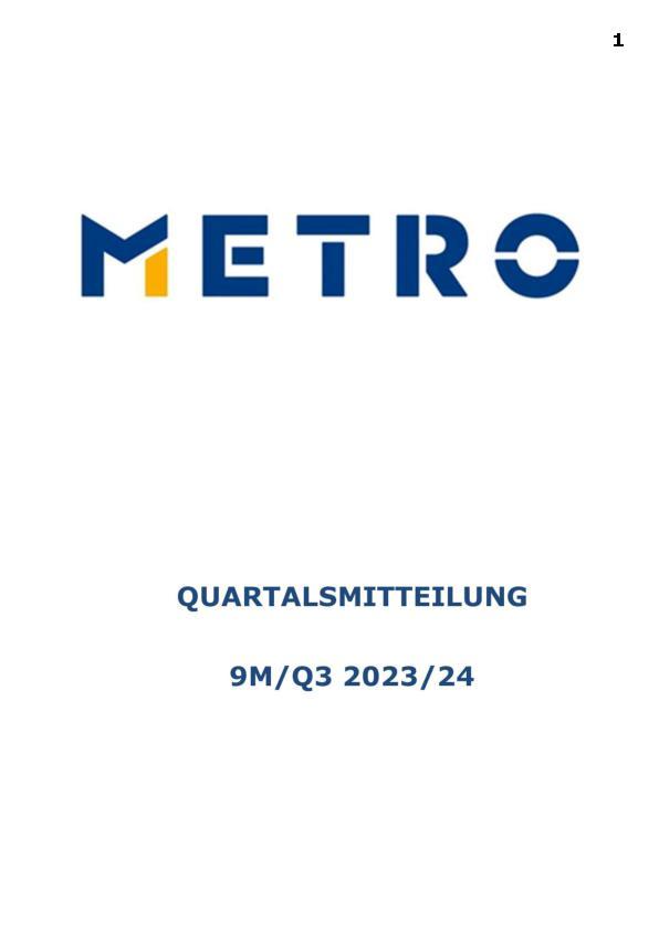 Quartalsmitteilung 9M/Q3 2023/24