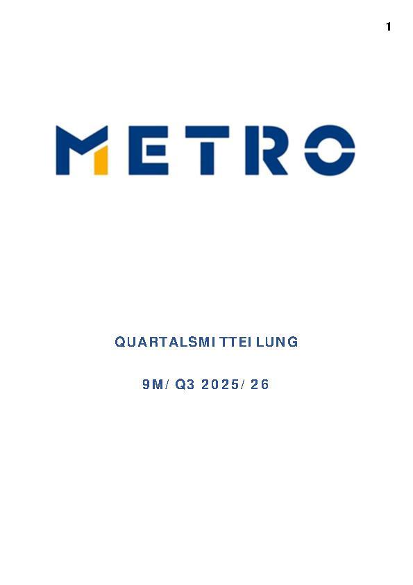 Quartalsmitteilung 9M/Q3 2025/26