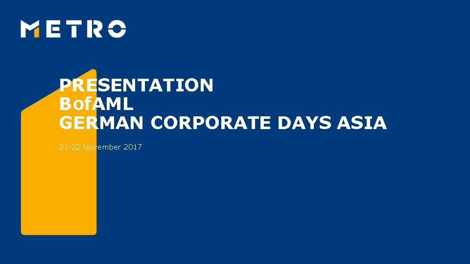 BofAML - German Corporate Days Asia