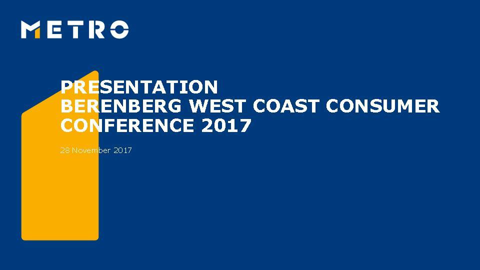 Berenberg West Coast Consumer Conference 2017