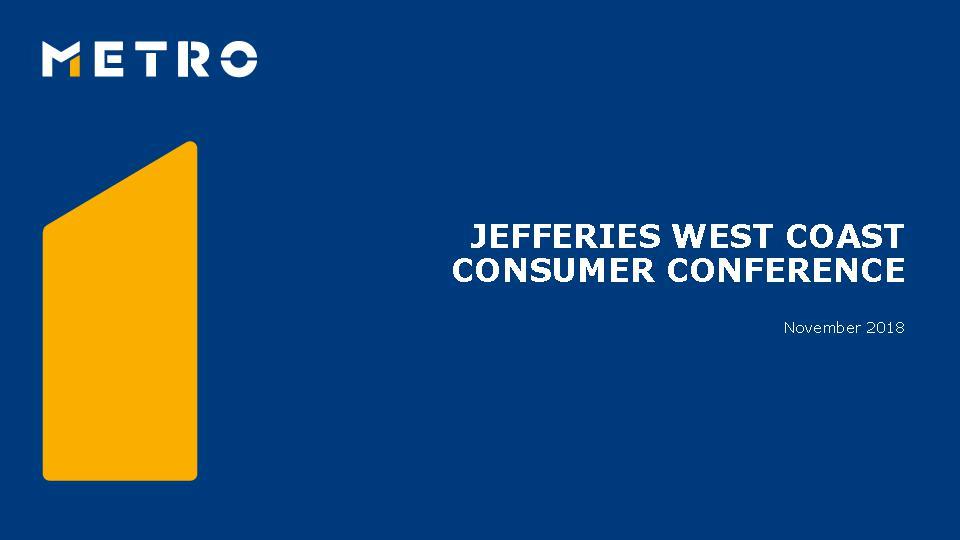 Jefferies West Coast Consumer Conference - Nov. 2018 (Englisch)