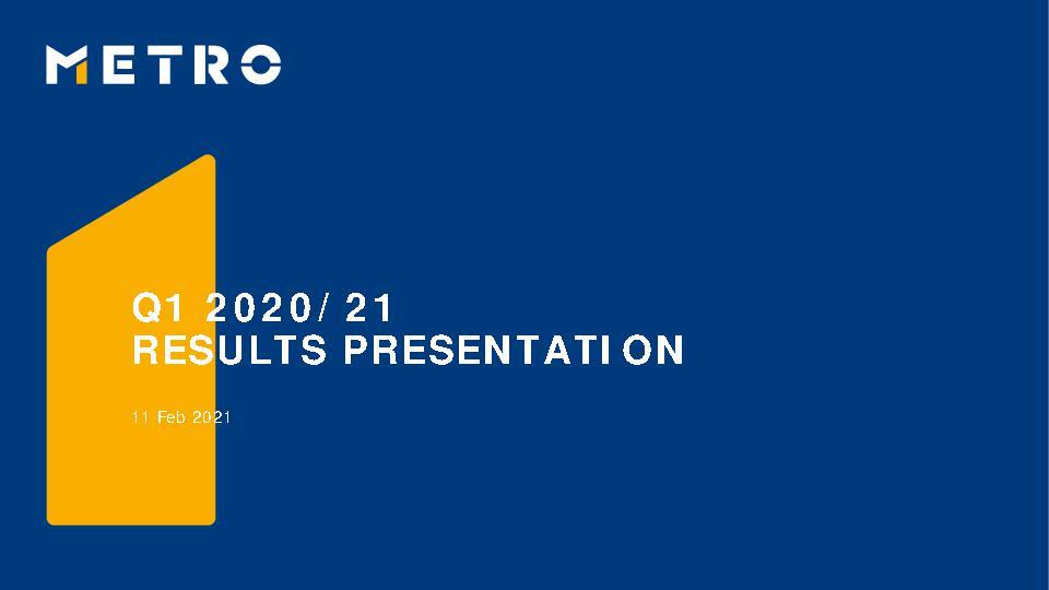 Q1 2020/21 Results Presentation (Englisch)
