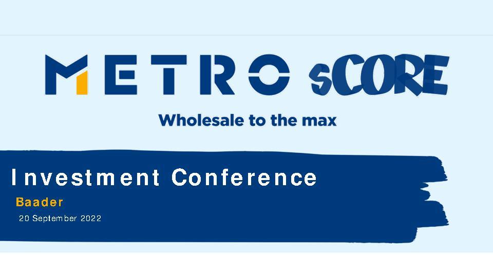 Investment Conference Baader