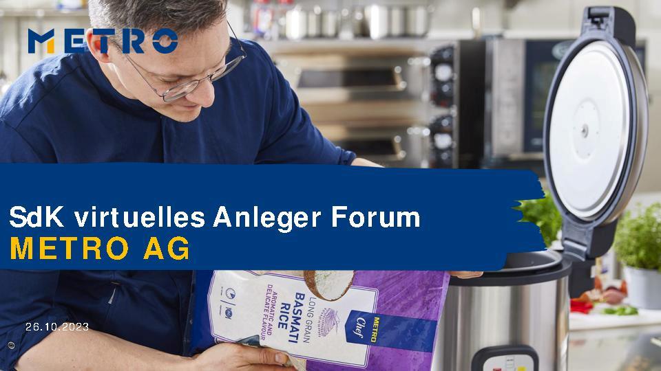 METRO AG Presentation SdK Anlegerforum (only available in German) 
