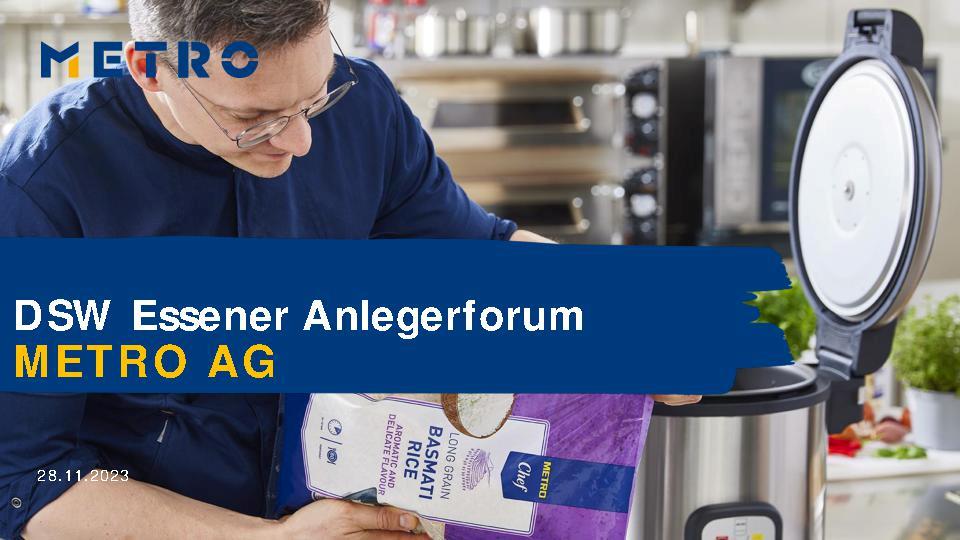 Präsentation METRO AG auf dem DSW Anlegerforum