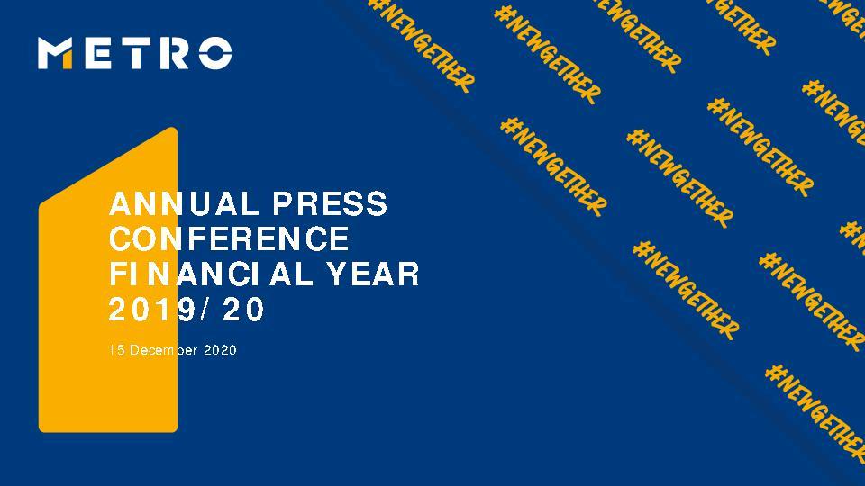 Presentation Annual Press Conference 2019/20