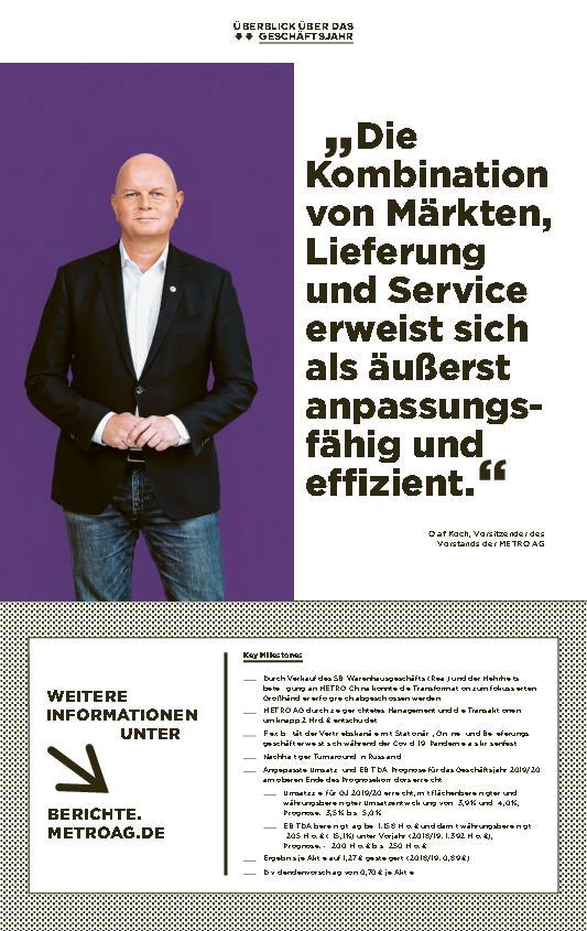 MPULSE - METRO Übersicht Geschäftsjahr 2019/20